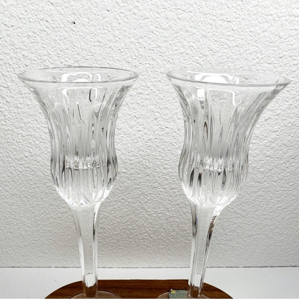 Mikasa Icicles German Crystal 8” Candlesticks - Picture 6 of 16